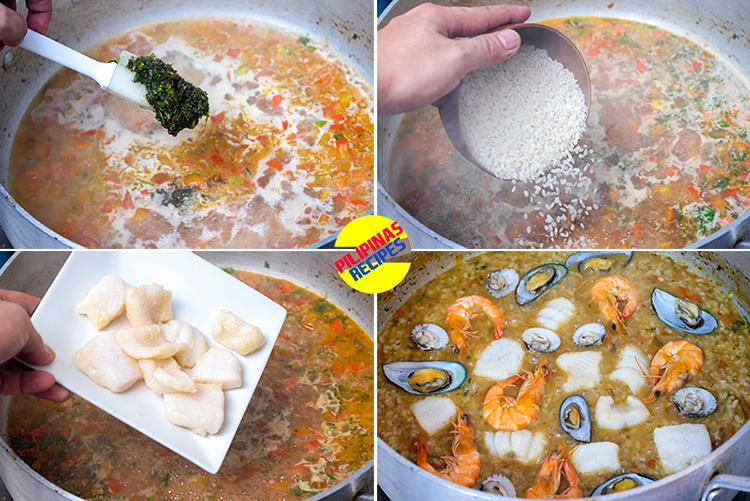 Paella De Marisco Cooking Method 4