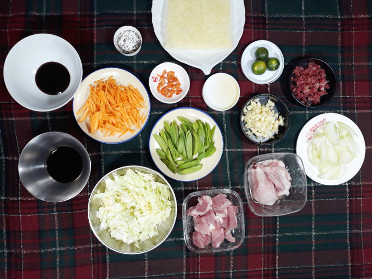 Pancit Bihon Guisado Ingredients